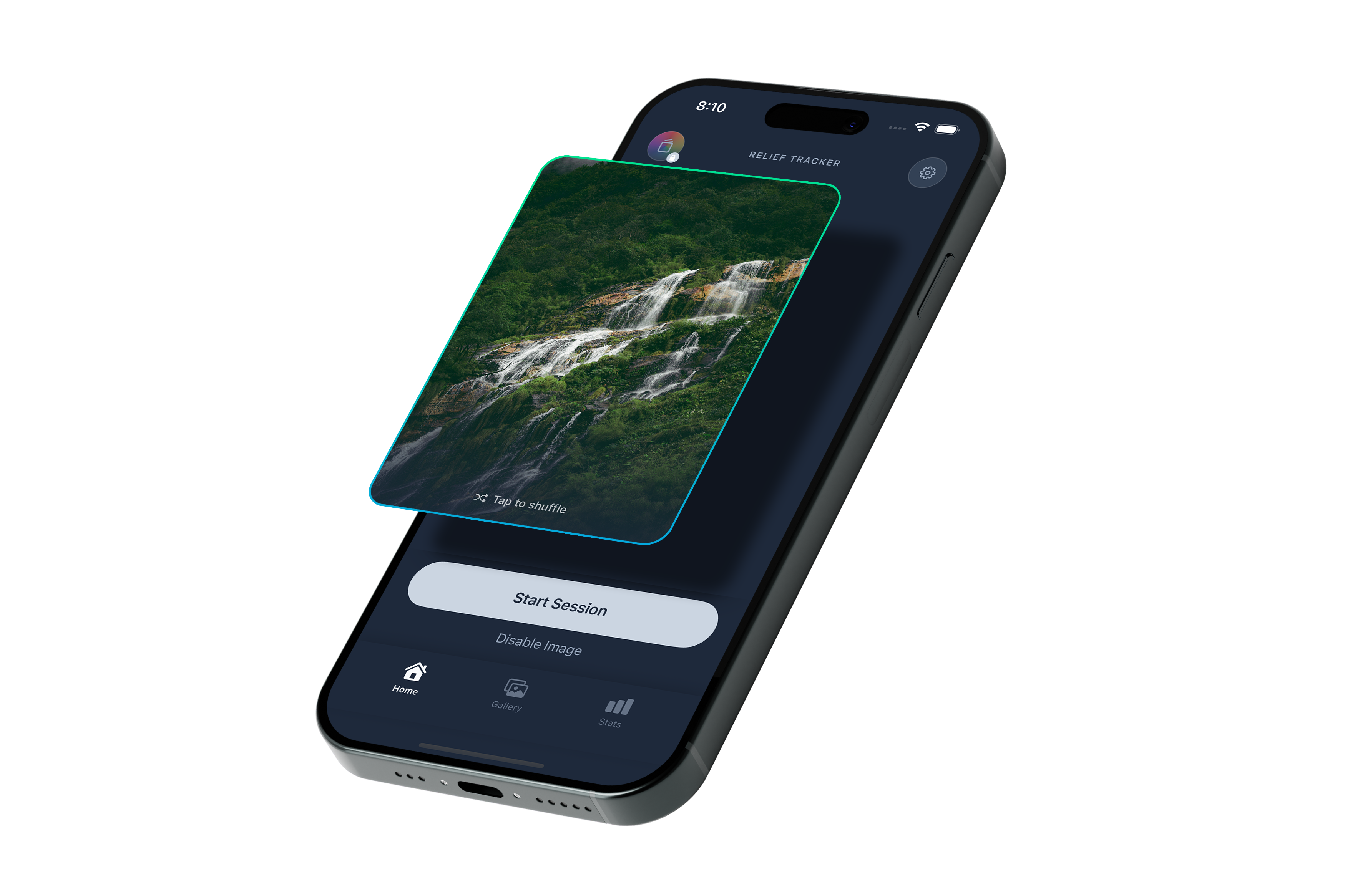 Session setup screen with anchor image and Start Session button