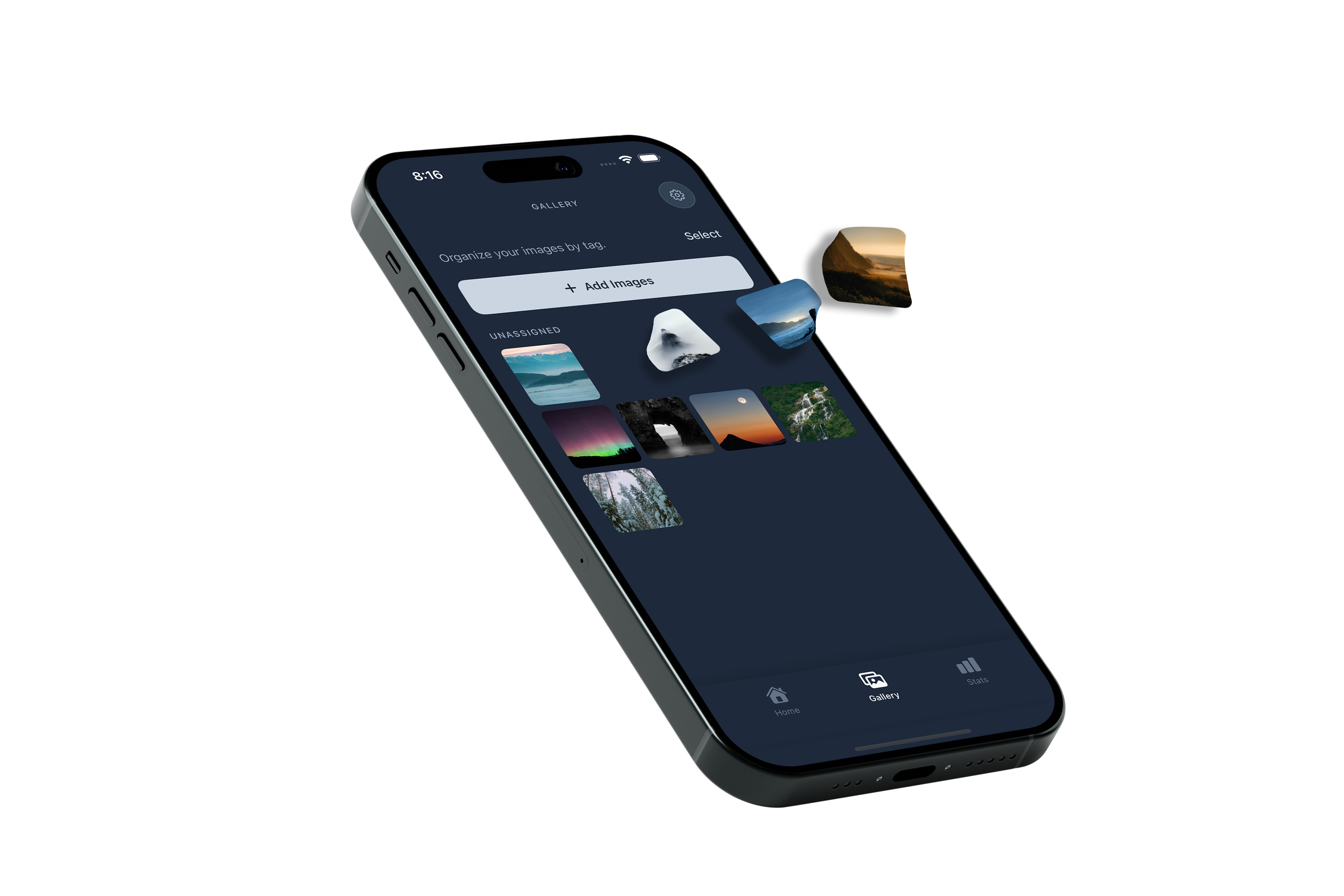 Gallery screen showing organized anchor images