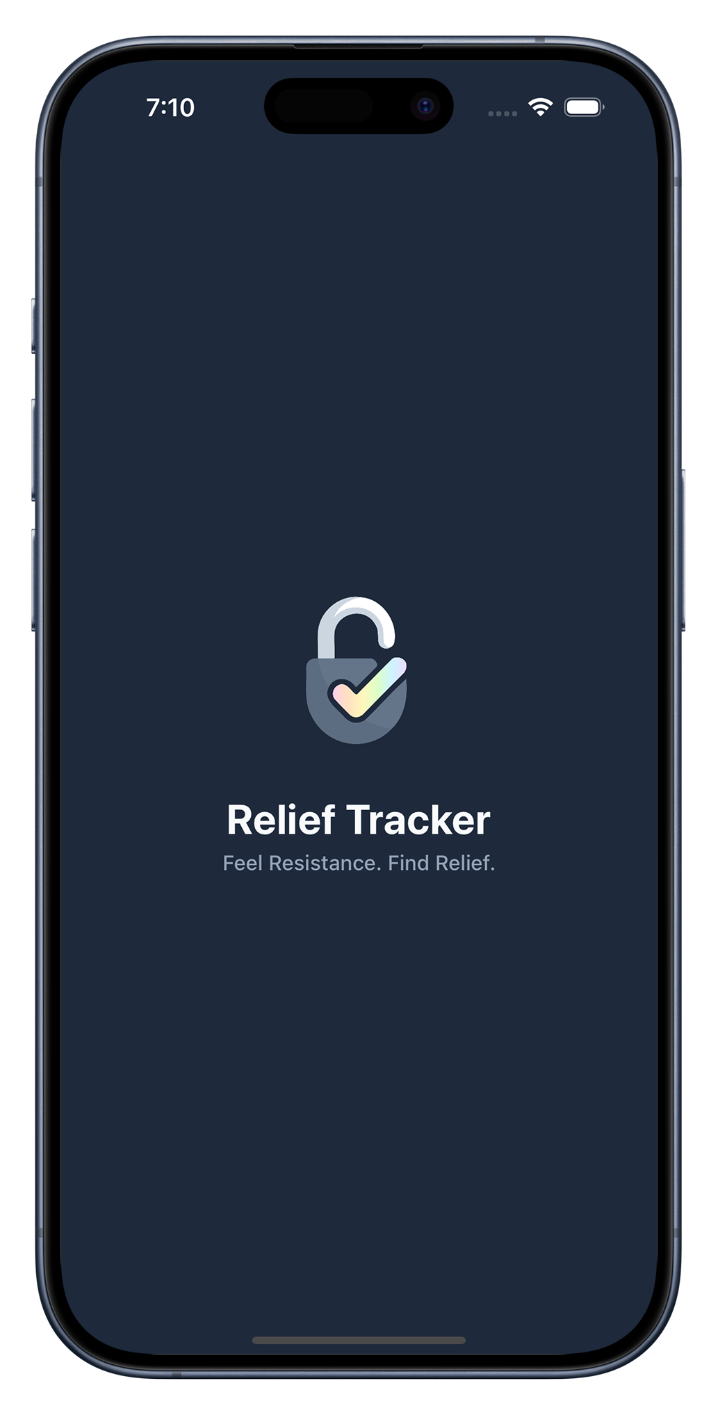 Relief Tracker App Preview